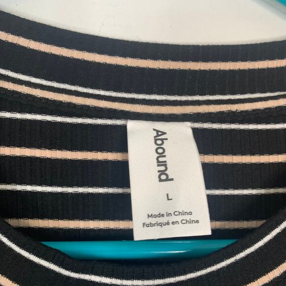 Abound Black Striped Bodycon Midi Dress - Picture 7 of 8